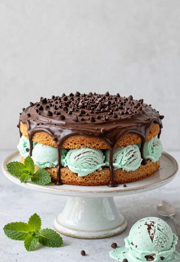 17 Light and Fluffy Gluten-Free Sponge Cake Recipes for Beginners - 15. Mint Chocolate Chip Gluten-Free Sponge Cake 1