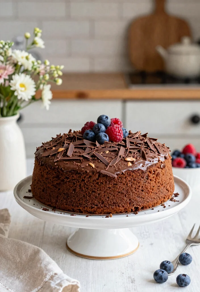 17 Light and Fluffy Gluten-Free Sponge Cake Recipes for Beginners - 3. Chocolate Almond Gluten-Free Sponge Cake 1