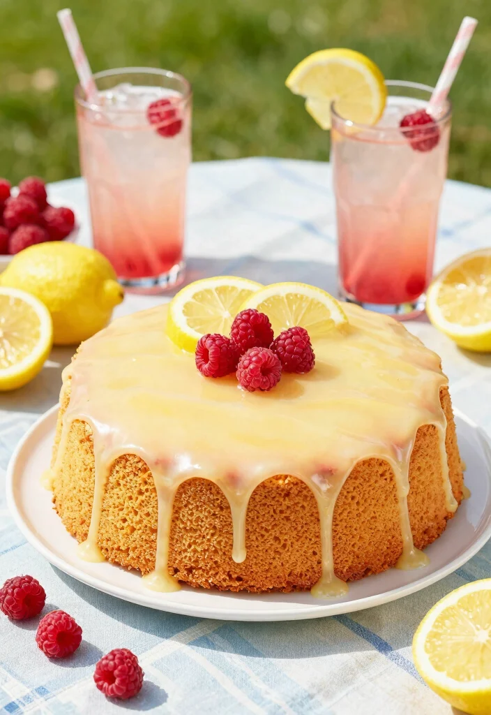 17 Light and Fluffy Gluten-Free Sponge Cake Recipes for Beginners - 9. Raspberry Lemonade Gluten-Free Sponge Cake 1