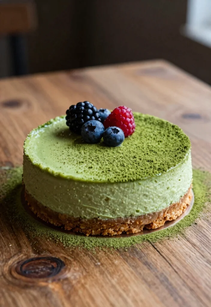 17 Matcha Tea Baking Recipes with Unique Flavor - 10. Matcha Cheesecake 1