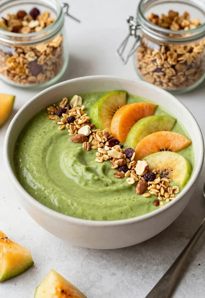 17 Matcha Tea Baking Recipes with Unique Flavor - 12. Matcha Smoothie Bowl 1