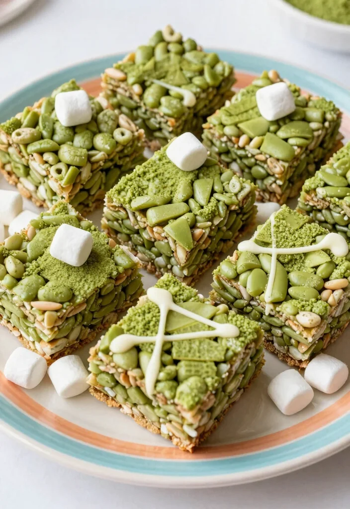 17 Matcha Tea Baking Recipes with Unique Flavor - 13. Matcha Rice Krispie Treats 1