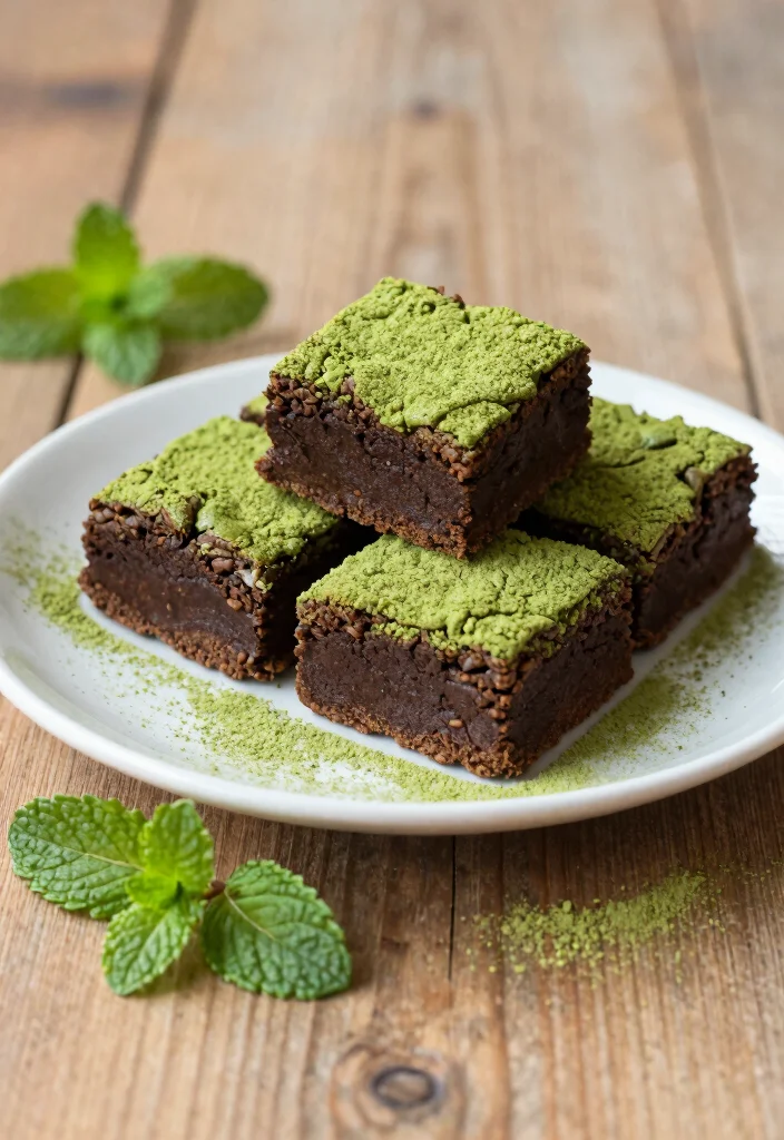 17 Matcha Tea Baking Recipes with Unique Flavor - 4. Matcha Brownies 1