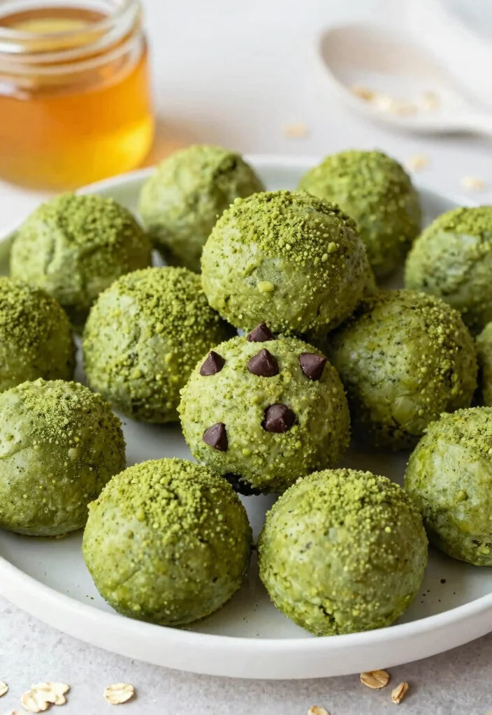 17 Matcha Tea Baking Recipes with Unique Flavor - 6. Matcha Energy Bites 1
