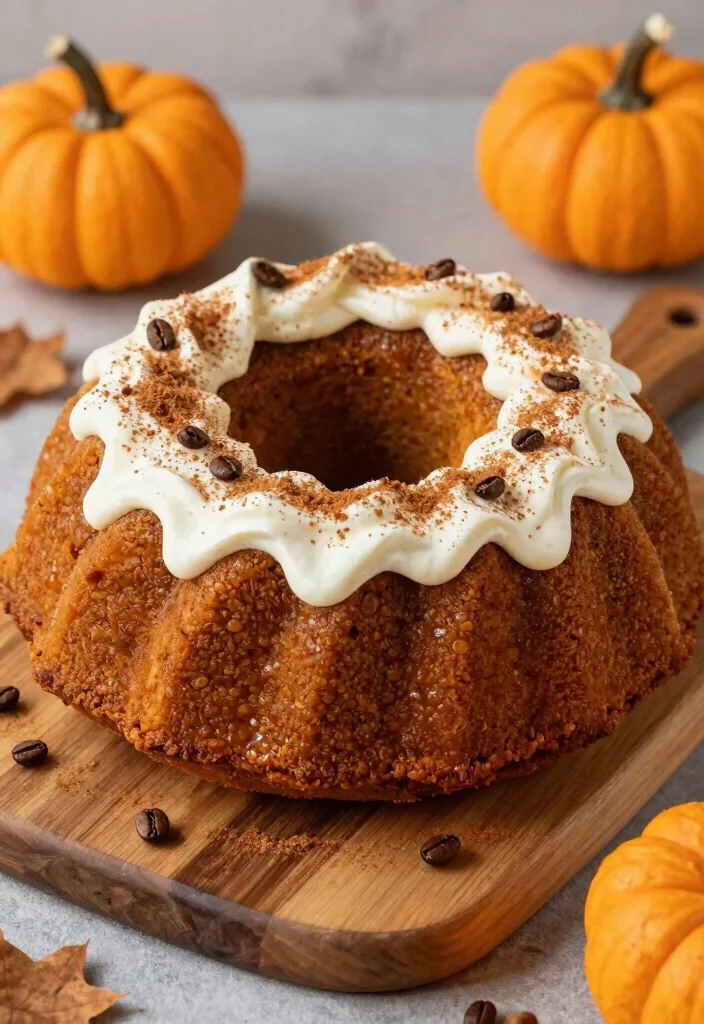 17 Moist Pumpkin Bundt Cake Recipes for Autumn Baking - 4. Pumpkin Spice Latte Bundt Cake 1