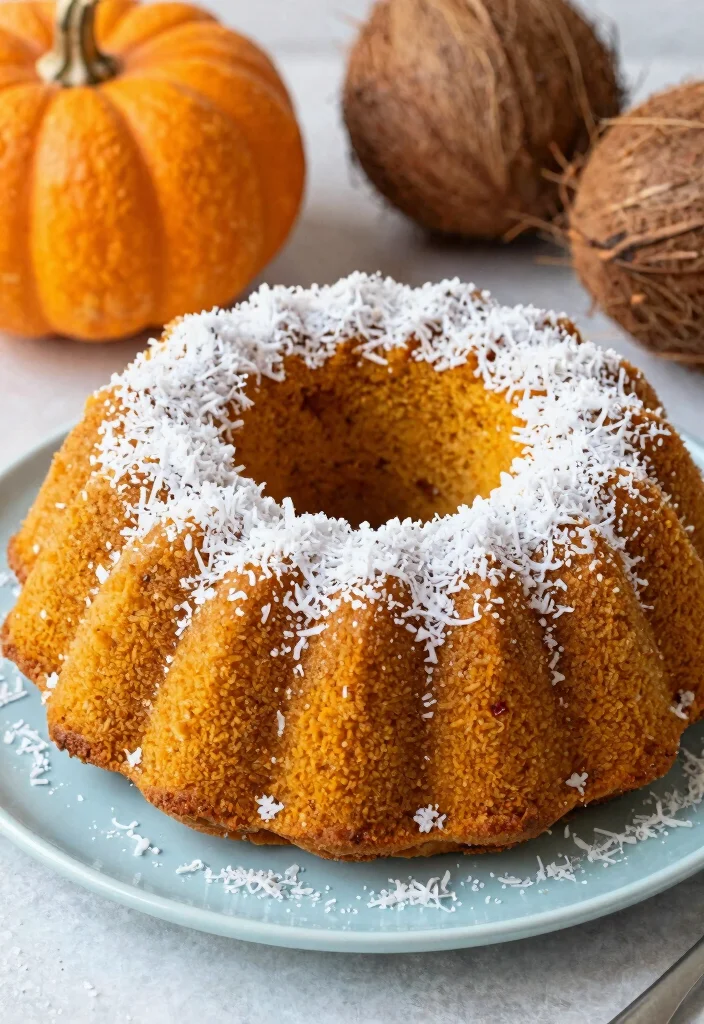 17 Moist Pumpkin Bundt Cake Recipes for Autumn Baking - 5. Coconut Flour Pumpkin Bundt Cake 1