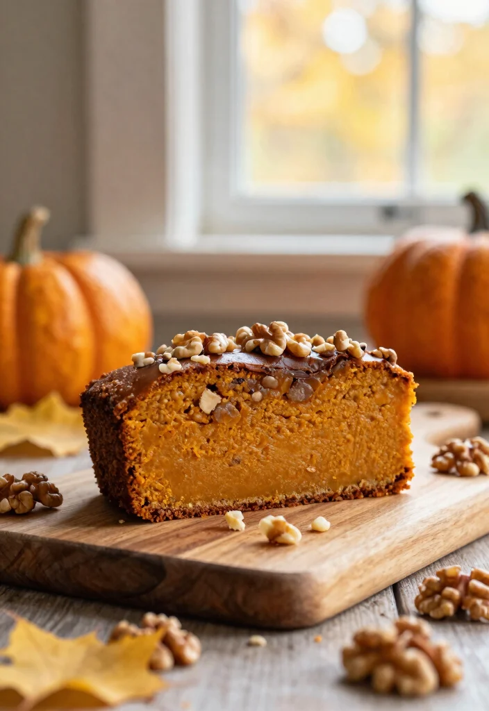 17 Moist Pumpkin Coffee Cake Recipes Perfect for Fall - 14. Pumpkin Walnut Coffee Cake 1