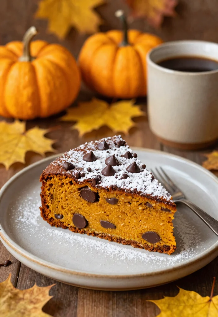 17 Moist Pumpkin Coffee Cake Recipes Perfect for Fall - 3. Chocolate Chip Pumpkin Coffee Cake 1