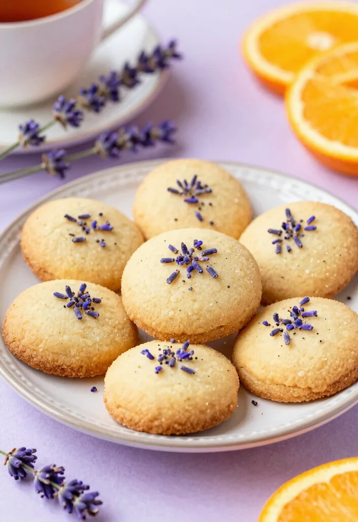 17 Orange Baking Recipes with Fresh Citrus Flavor - 13. Orange Lavender Shortbread Cookies 1