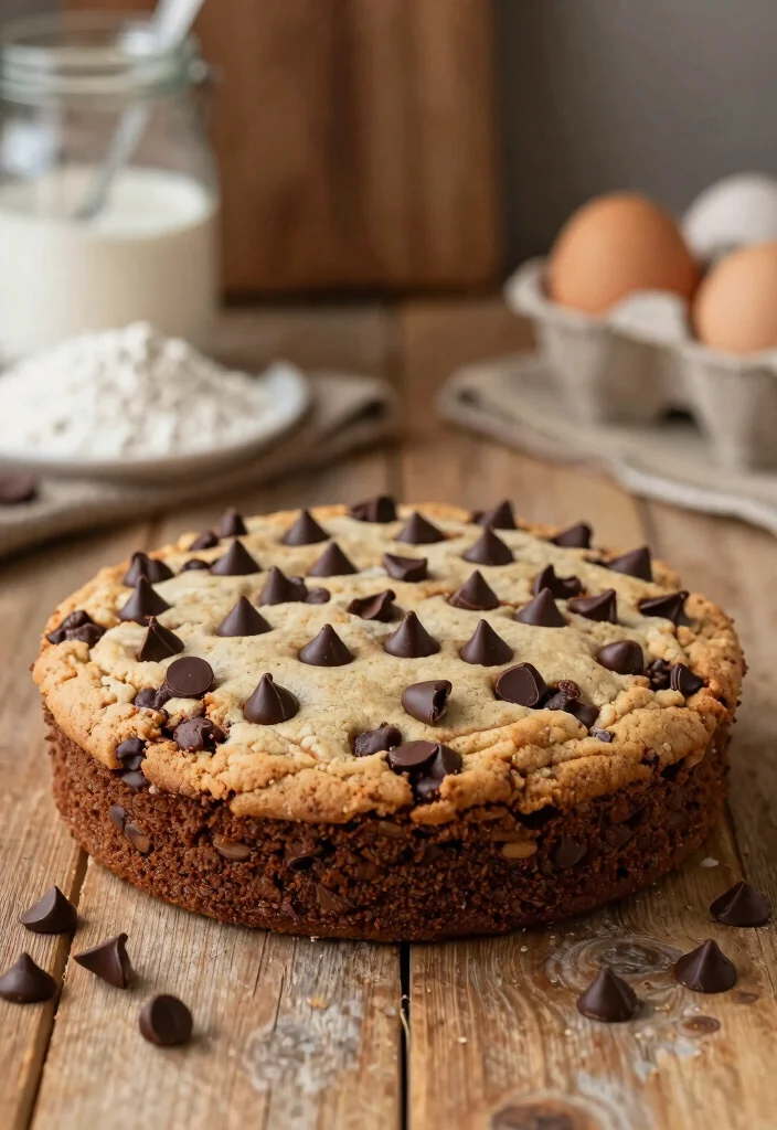 17 Simple Sheet Pan Cake Recipes for Quick Baking - 14. Chocolate Chip Cookie Sheet Cake 1