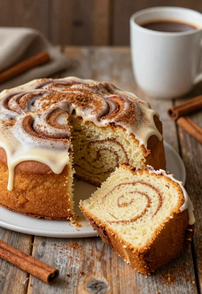 17 Simple Sheet Pan Cake Recipes for Quick Baking - 7. Cinnamon Roll Sheet Cake 1