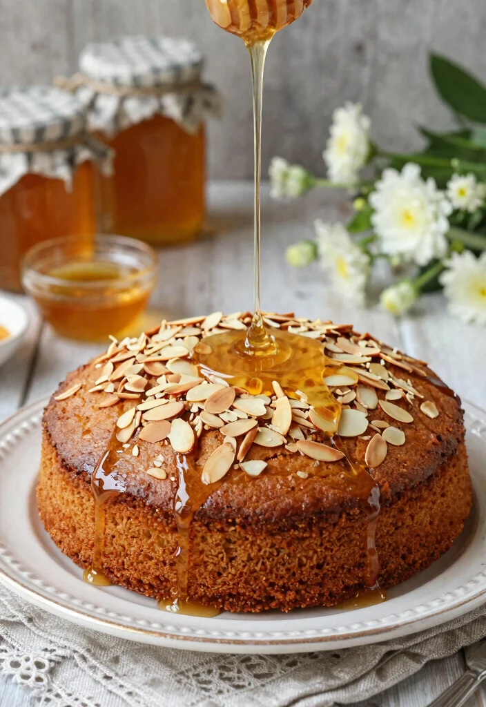 17 Soft and Tender Cake Recipes Made With Cake Flour - 16. Honey Almond Cake 1