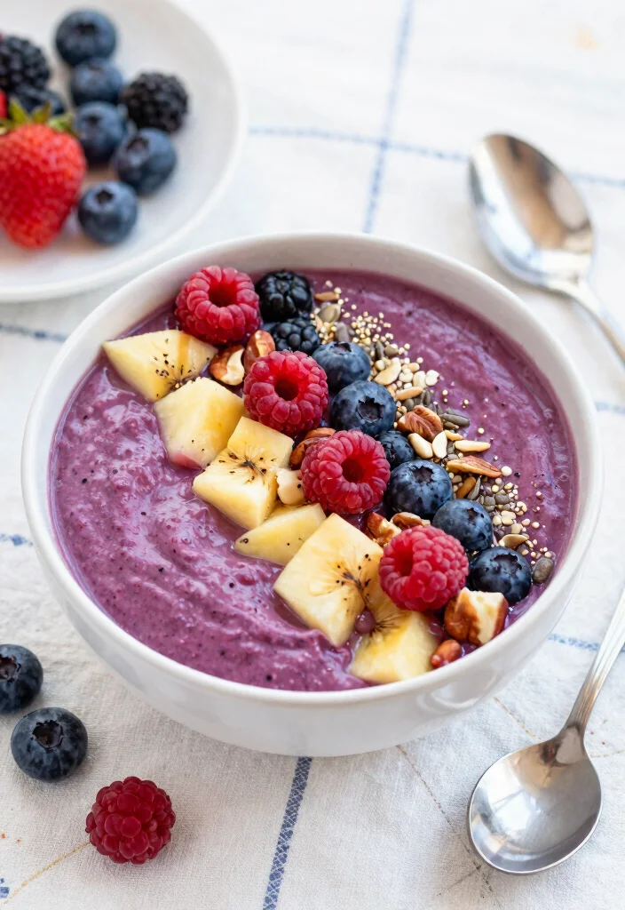 17 Spring Baking Recipes with Fresh and Light Flavors - 12. Berry Smoothie Bowl 1