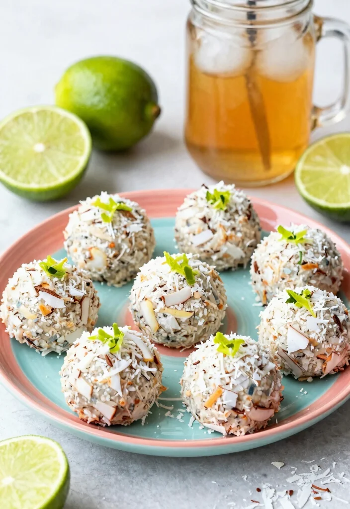 17 Spring Baking Recipes with Fresh and Light Flavors - 4. Coconut Lime Energy Bites 1