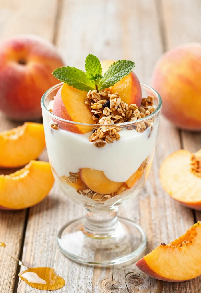 17 Spring Baking Recipes with Fresh and Light Flavors - 5. Peach Yogurt Parfaits 1