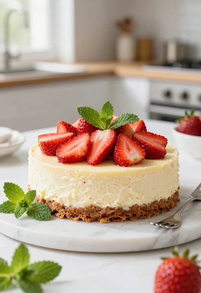 17 Strawberry Cheesecake Dump Cake Recipes: Rich and Creamy - 10. Strawberry Mint Cheesecake Dump Cake 1