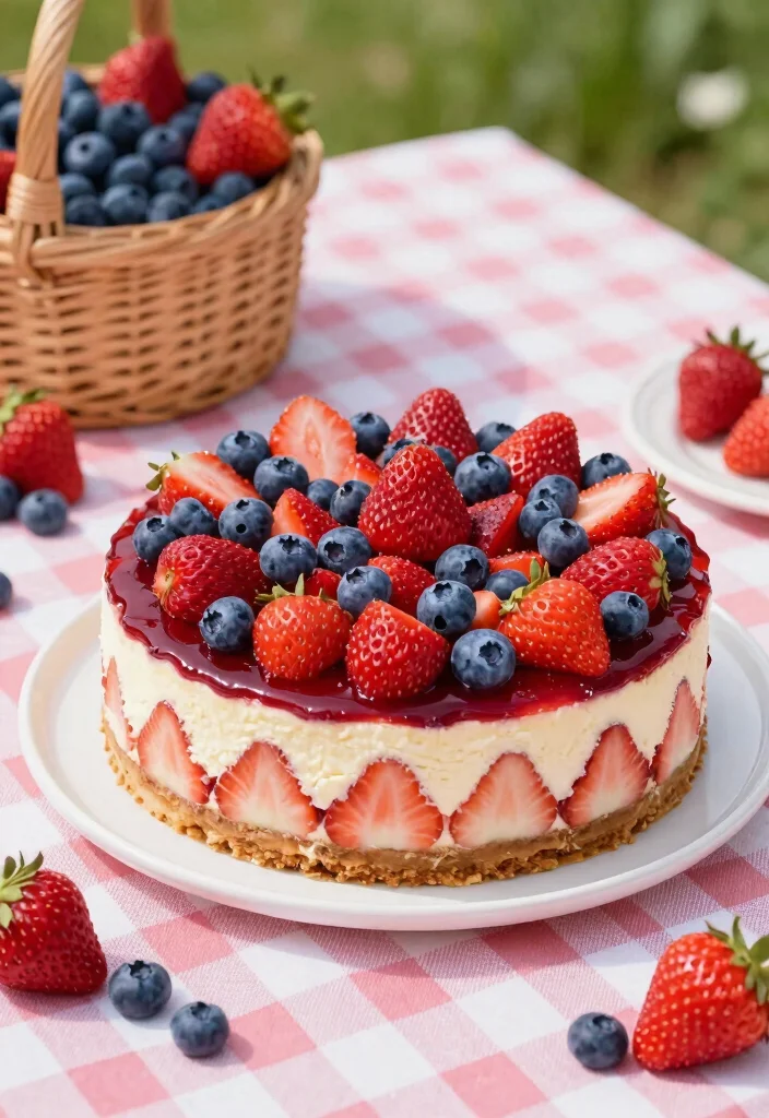 17 Strawberry Cheesecake Dump Cake Recipes: Rich and Creamy - 7. Strawberry Blueberry Cheesecake Dump Cake 1