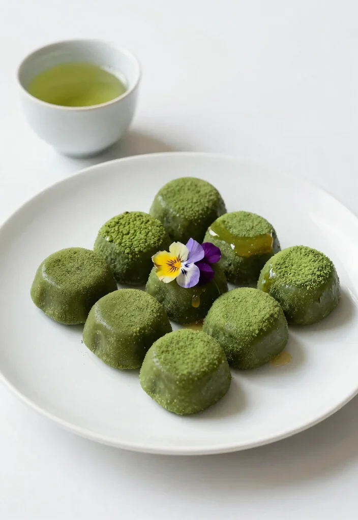 17 Sweet Rice Cake Recipes Soft and Chewy - 5. Matcha Rice Cake 1