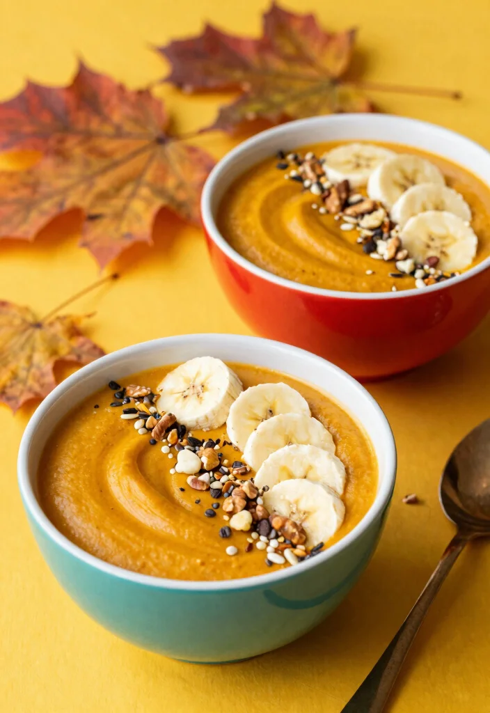 17 Whole Pumpkin Baking Recipes for Cozy Seasonal Desserts - 11. Pumpkin Spice Smoothie Bowl 1