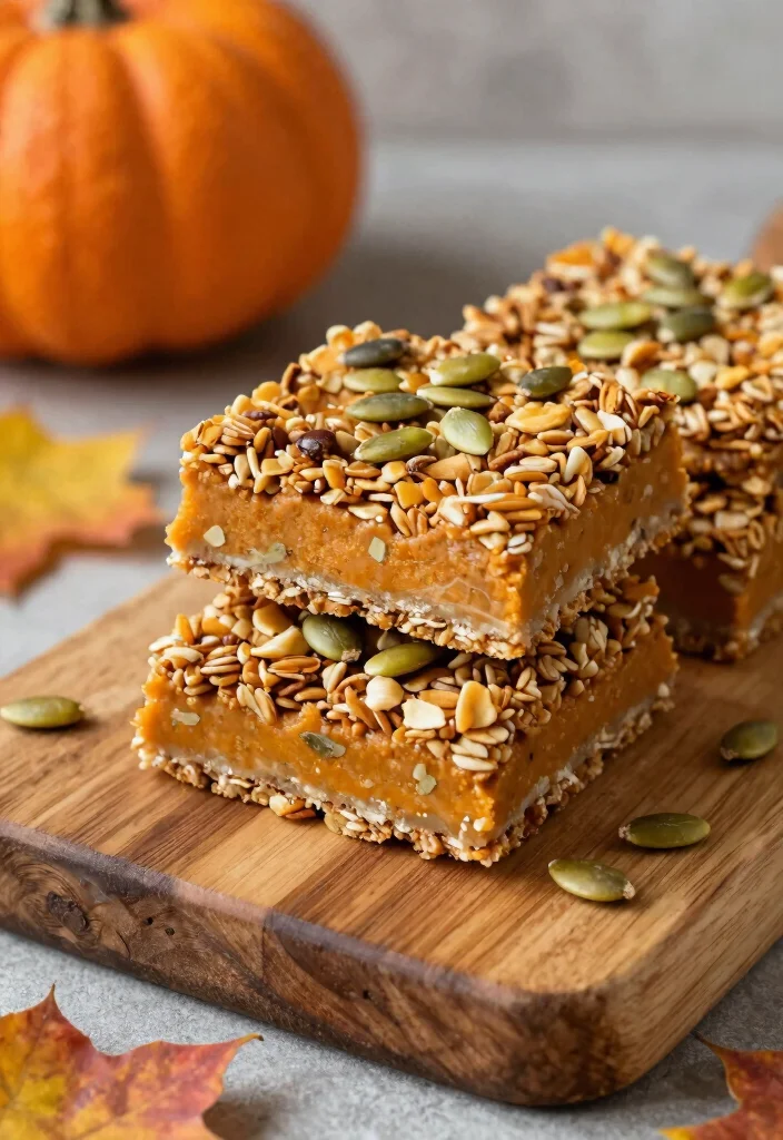 17 Whole Pumpkin Baking Recipes for Cozy Seasonal Desserts - 12. Pumpkin Spice Granola Bars 1