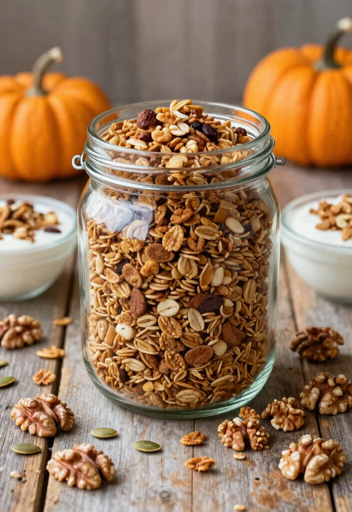 17 Whole Pumpkin Baking Recipes for Cozy Seasonal Desserts - 5. Cinnamon Pumpkin Granola 1