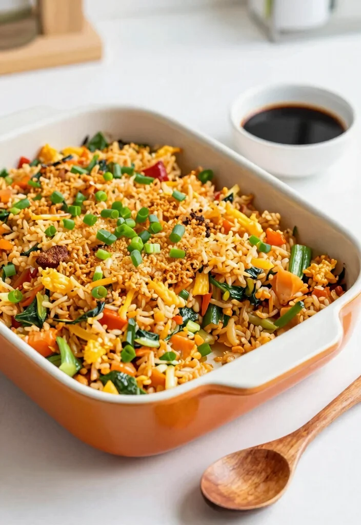 18 Baking Dish Recipes Perfect for Oven-to-Table Meals - 14. Vegetable Fried Rice Casserole 1