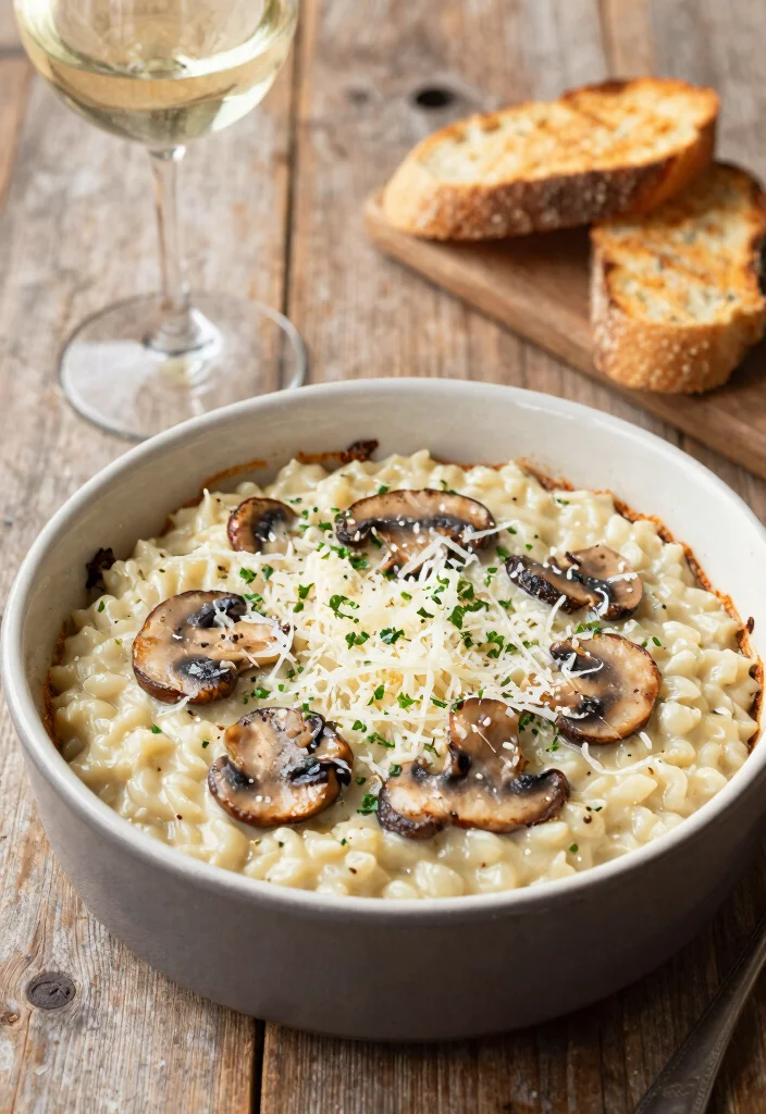 18 Baking Dish Recipes Perfect for Oven-to-Table Meals - 15. Garlic Herb Mushroom Risotto Bake 1