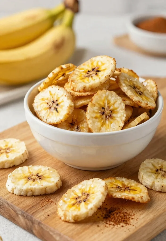 18 Baking Recipes with Bananas for Natural Sweetness - 16. Baked Banana Chips 1