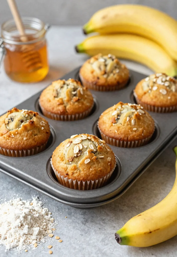 18 Baking Recipes with Bananas for Natural Sweetness - 3. Healthy Banana Muffins 1