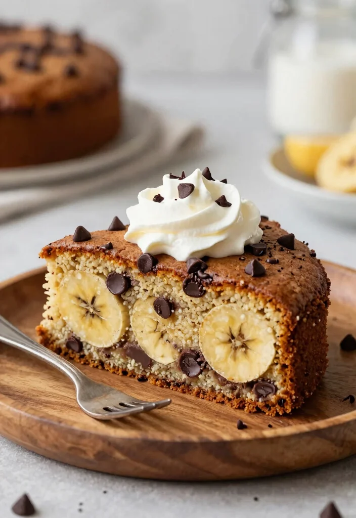 18 Baking Recipes with Bananas for Natural Sweetness - 4. Chocolate Chip Banana Cake 1