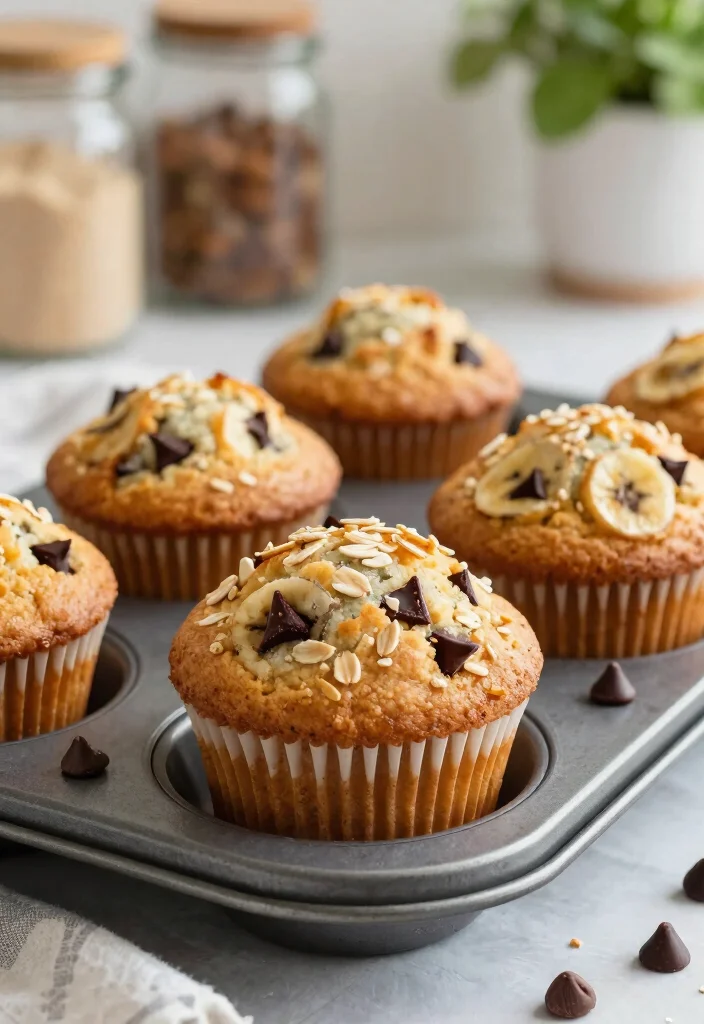 18 Baking Recipes with Bananas for Natural Sweetness - 5. Gluten-Free Banana Chocolate Chip Muffins 1