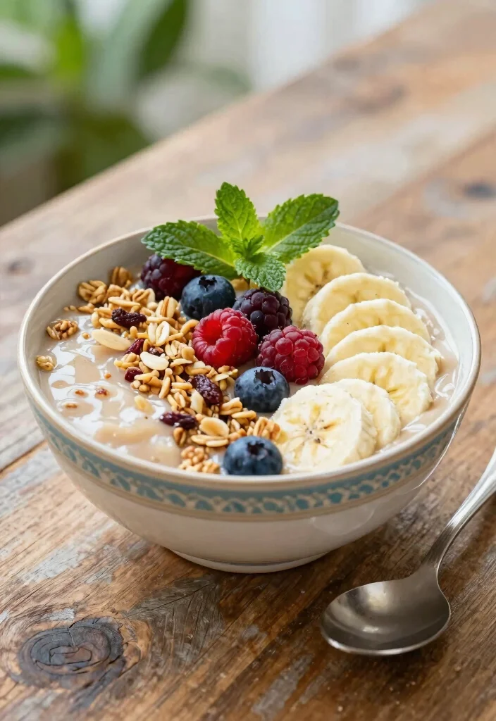 18 Baking Recipes with Bananas for Natural Sweetness - 9. Banana Smoothie Bowl 1