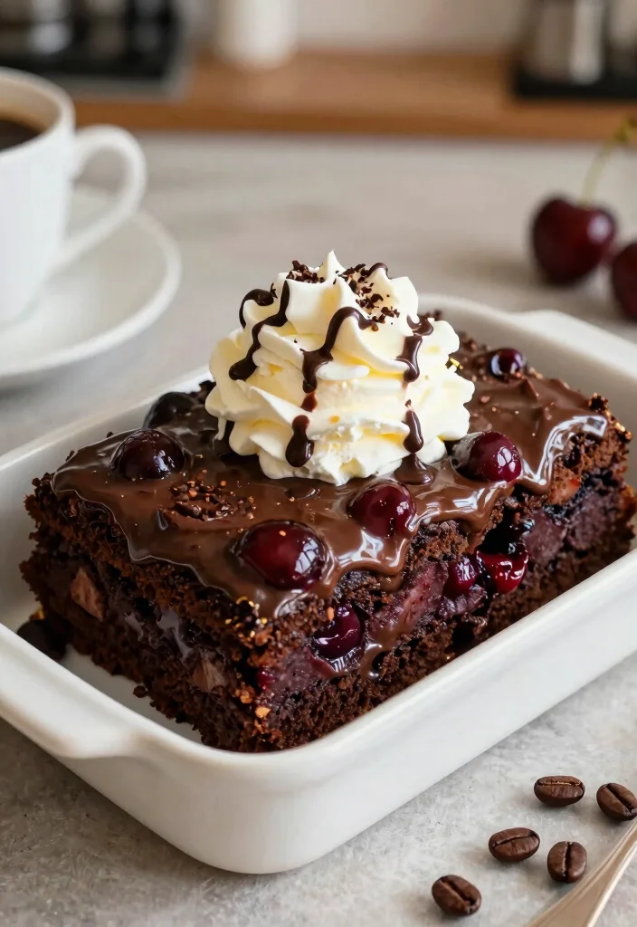 18 Best Cherry Dump Cake Recipes for Easy Desserts - 17. Cherry Mocha Dump Cake 1