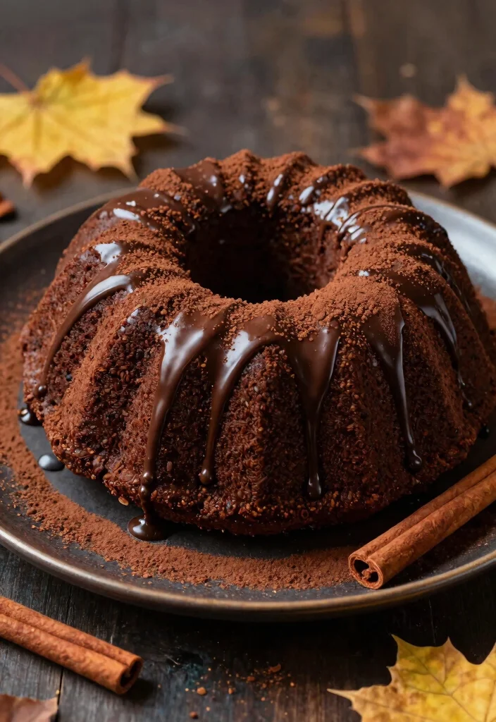 18 Best Fall Bundt Cake Recipes With Warm Spices - 10. Spiced Chocolate Bundt Cake 1