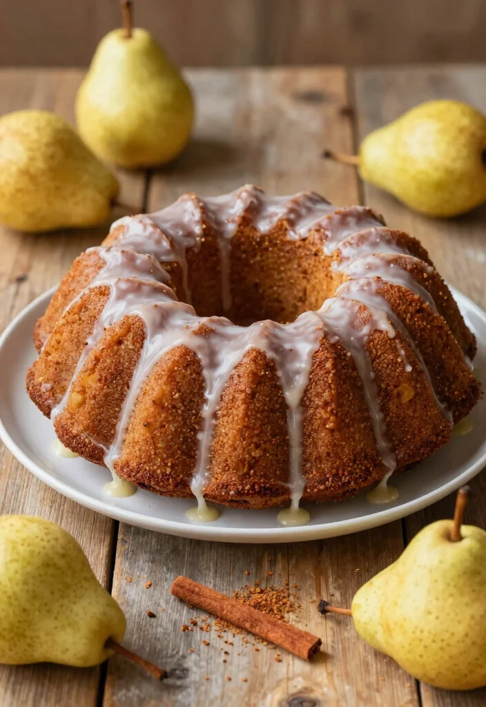 18 Best Fall Bundt Cake Recipes With Warm Spices - 12. Spiced Pear Bundt Cake 1