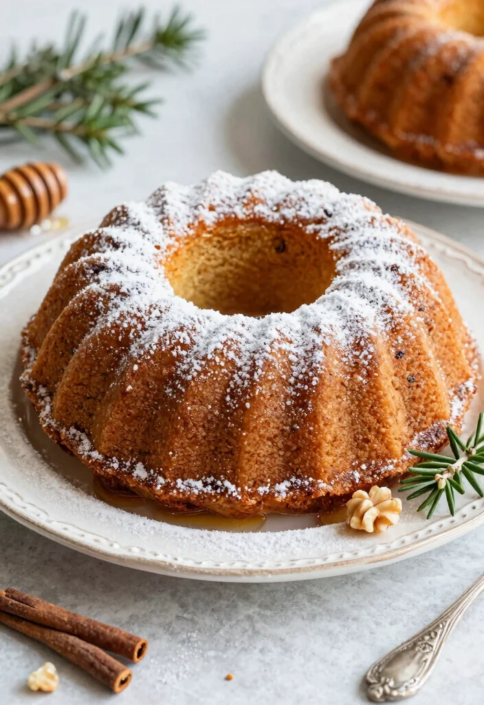 18 Best Fall Bundt Cake Recipes With Warm Spices - 13. Nutmeg and Honey Bundt Cake 1