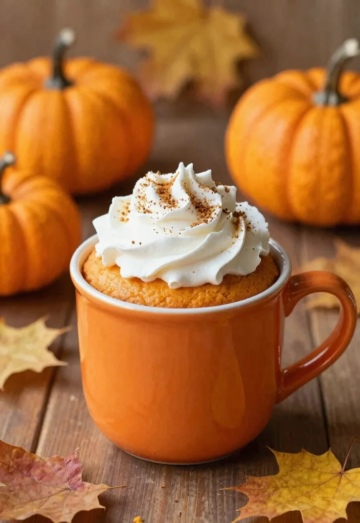 18 Best Mug Cake Recipes You Can Make in Minutes - 15. Pumpkin Mug Cake 1