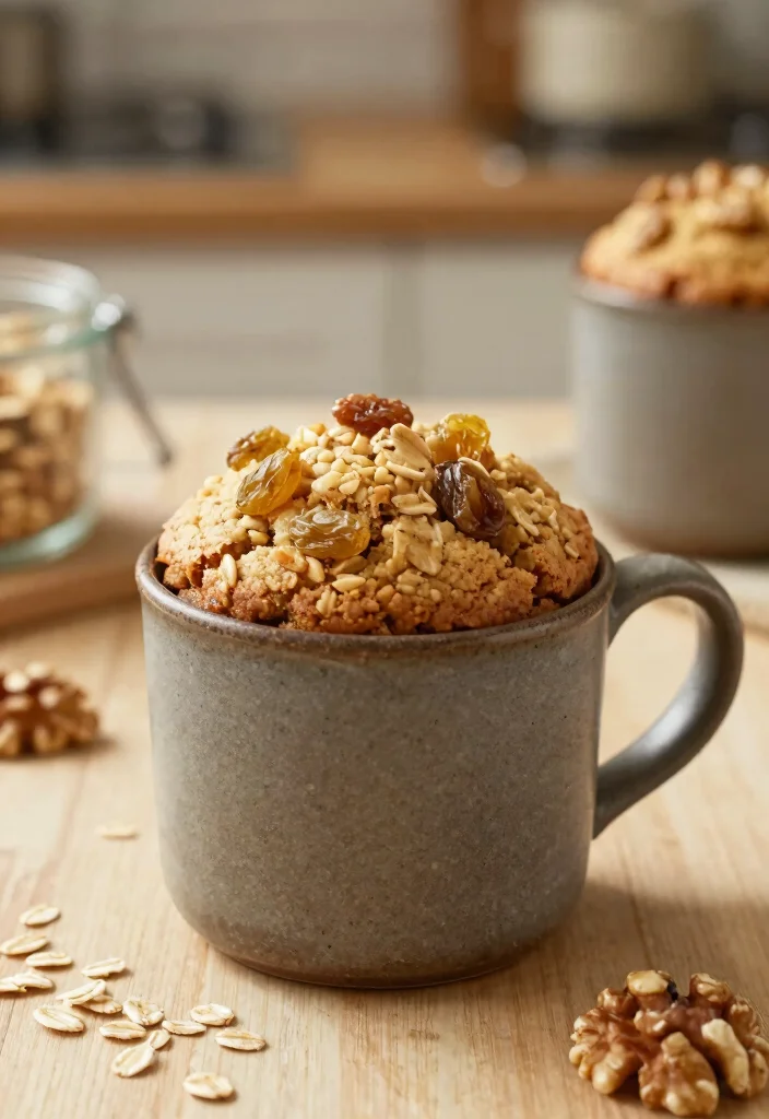 18 Best Mug Cake Recipes You Can Make in Minutes - 16. Oatmeal Cookie Mug Cake 1