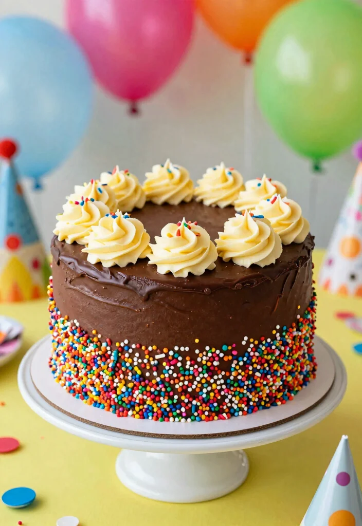 18 Chocolate Cake Mix Recipes for Rich and Decadent Desserts - 17. Chocolate Funfetti Cake 1