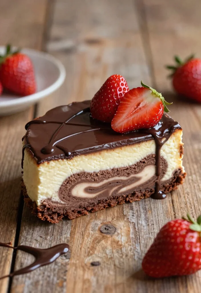 18 Chocolate Cake Mix Recipes for Rich and Decadent Desserts - 3. Chocolate Swirl Cheesecake 1