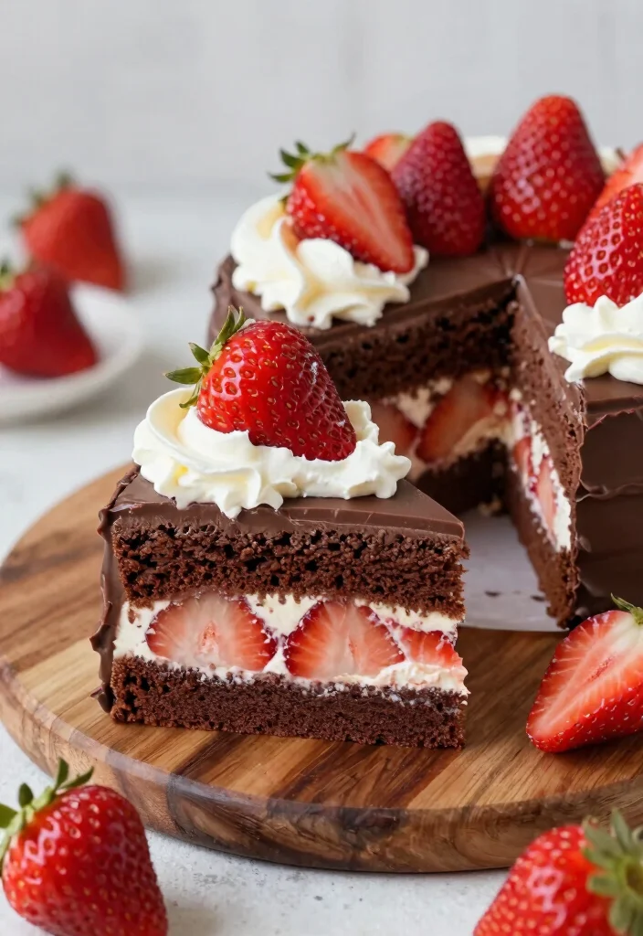 18 Chocolate Cake Mix Recipes for Rich and Decadent Desserts - 4. Chocolate Strawberry Shortcake 1