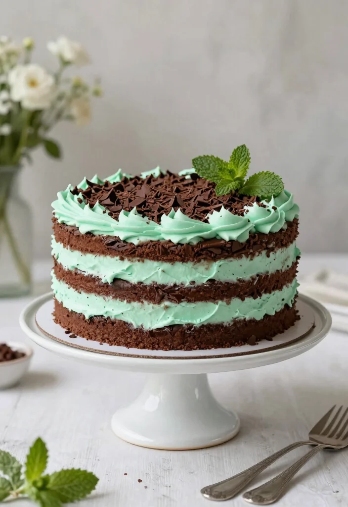 18 Chocolate Cake Mix Recipes for Rich and Decadent Desserts - 6. Chocolate Mint Layer Cake 1