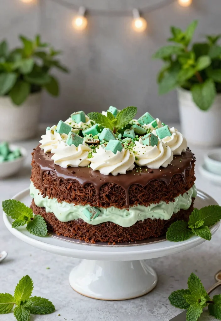 18 Chocolate Poke Cake Recipes Rich and Ultra Moist - 6. Chocolate Mint Poke Cake 1