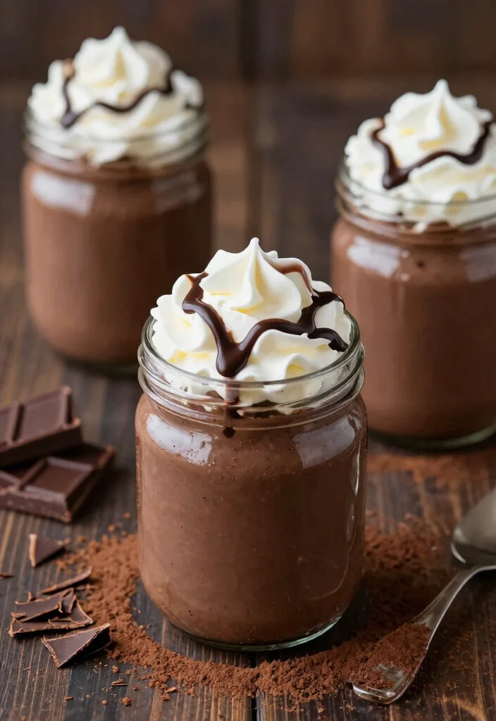 18 Creative Baking in Mason Jars Recipes to Try at Home - 10. Chocolate Pudding Cups 1