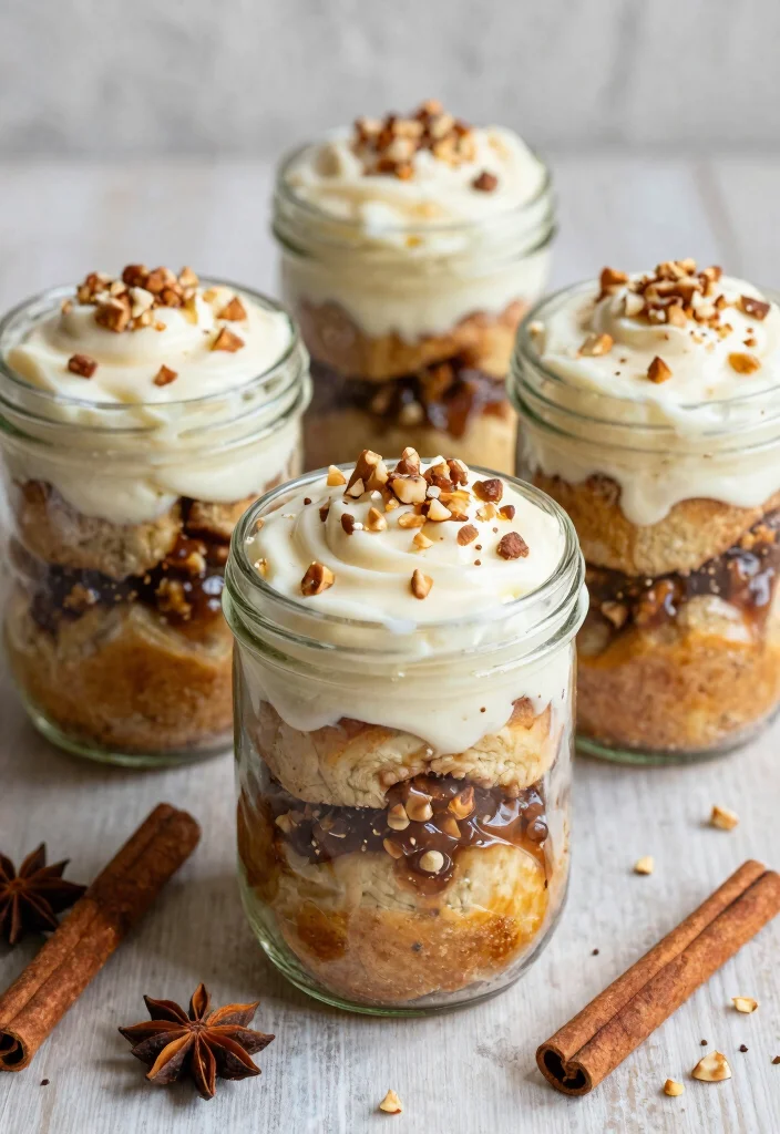 18 Creative Baking in Mason Jars Recipes to Try at Home - 18. Cinnamon Roll Jars 1