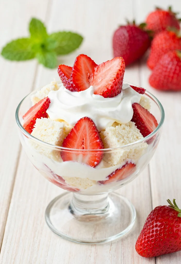 18 Creative Recipes With White Cake Mix That Taste Homemade - 2. Strawberry Shortcake Trifle 1