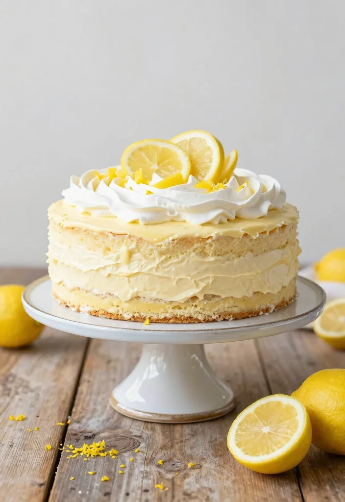 18 Creative Recipes With White Cake Mix That Taste Homemade - 3. Lemon Cream Cake 1