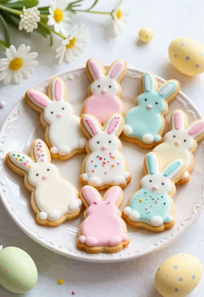 18 Easter Baking Recipes for a Beautiful Holiday Table - 5. Bunny-Shaped Sugar Cookies 1