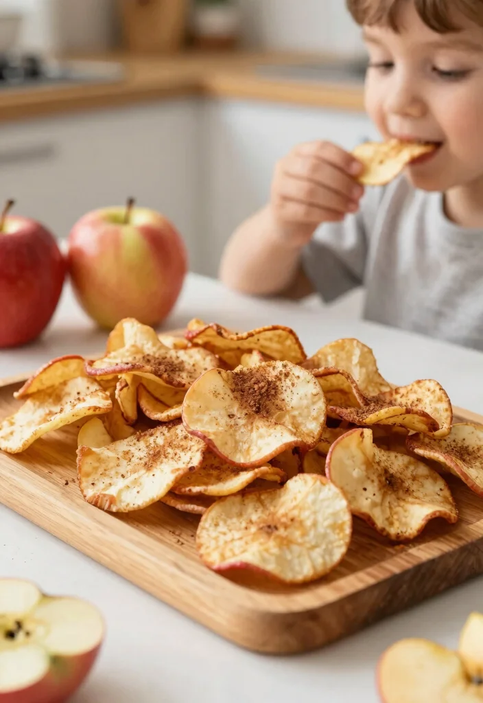 18 Easy Baking Recipes for Kids to Make at Home - 13. Baked Apple Chips 1