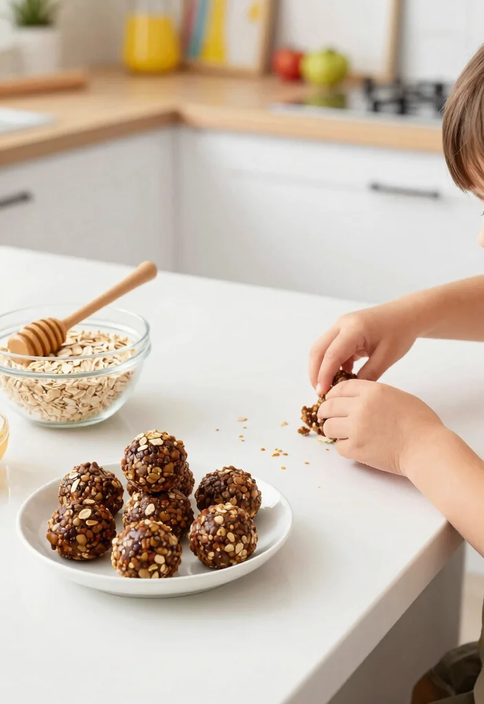 18 Easy Baking Recipes for Kids to Make at Home - 4. Healthy No-Bake Energy Bites 1